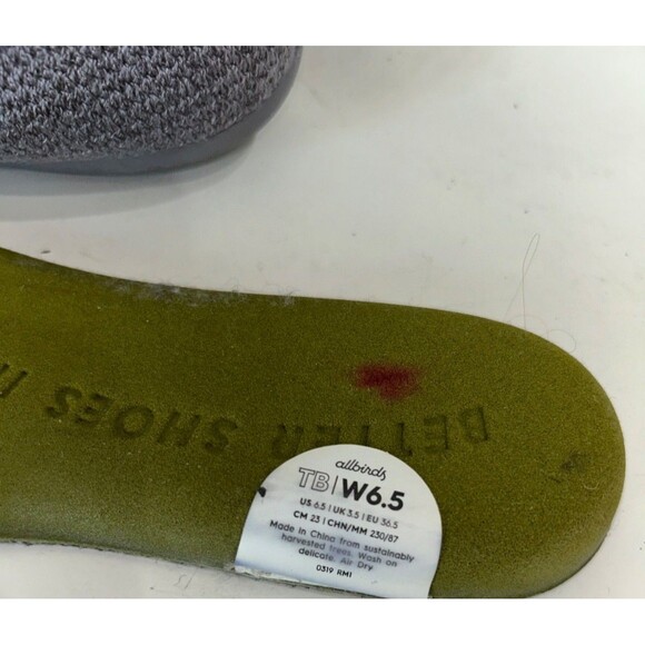 Allbirds Women’s Tree Breezer Ballet Flat size 6.5 Knit Breathable - Picture 7 of 11